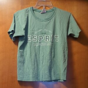 Esprit Relaxed Fit Kids Tee in Green